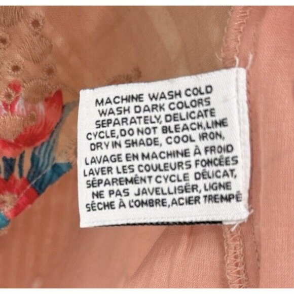 Walter Baker Women’s Irma Top In Bontanic Eyelet Blouse Boho Size XL - Picture 10 of 13